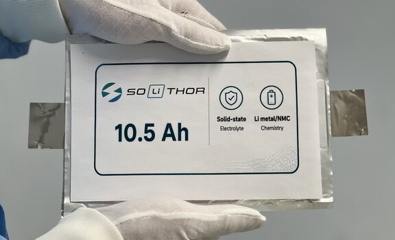 SOLiTHOR achieves key energy density milestone while further validating alternative pathway to manufacture scalable solid-state batteries